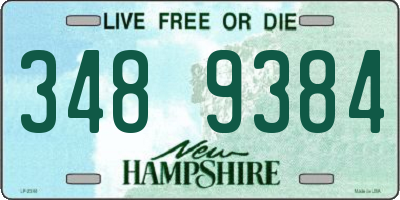 NH license plate 3489384