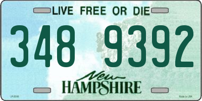 NH license plate 3489392
