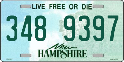 NH license plate 3489397