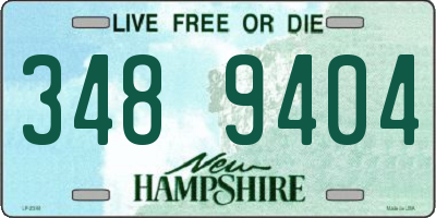 NH license plate 3489404
