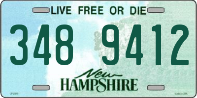 NH license plate 3489412