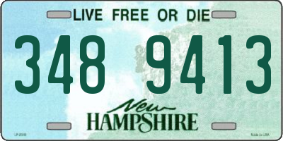NH license plate 3489413