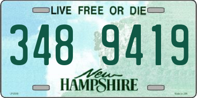 NH license plate 3489419
