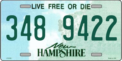 NH license plate 3489422
