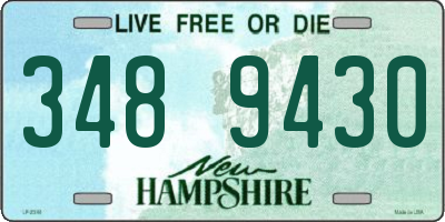 NH license plate 3489430