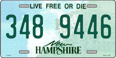 NH license plate 3489446