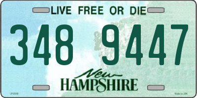 NH license plate 3489447