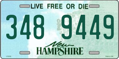 NH license plate 3489449