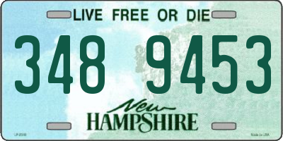 NH license plate 3489453