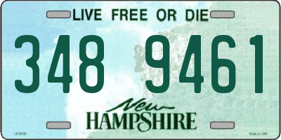 NH license plate 3489461