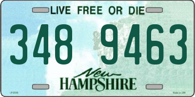 NH license plate 3489463