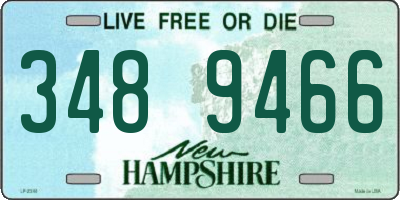 NH license plate 3489466