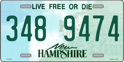 NH license plate 3489474