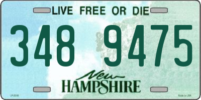NH license plate 3489475