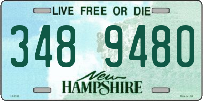 NH license plate 3489480