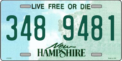 NH license plate 3489481