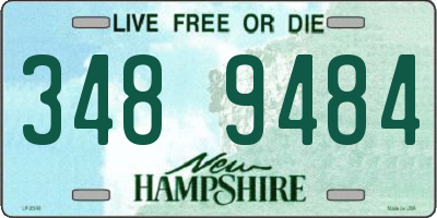 NH license plate 3489484