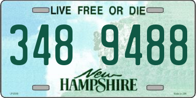 NH license plate 3489488