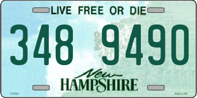 NH license plate 3489490