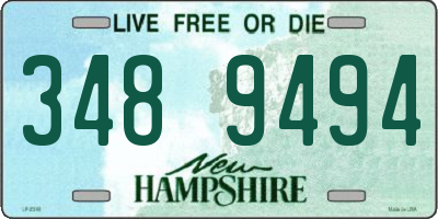 NH license plate 3489494