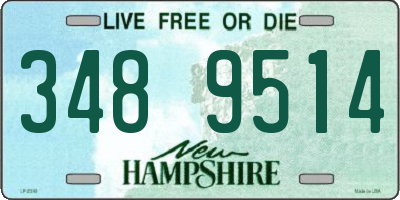 NH license plate 3489514