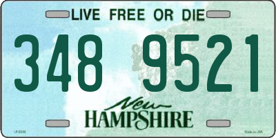 NH license plate 3489521