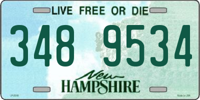 NH license plate 3489534