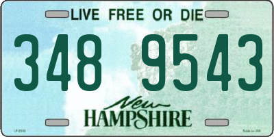 NH license plate 3489543