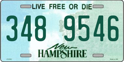 NH license plate 3489546