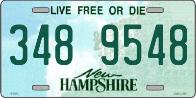 NH license plate 3489548