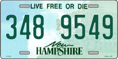 NH license plate 3489549