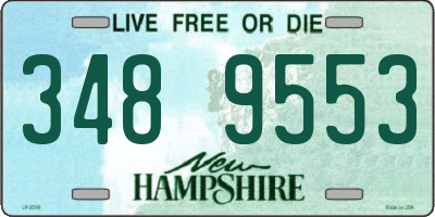 NH license plate 3489553