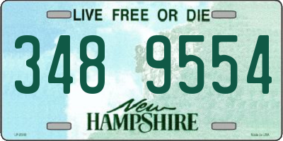 NH license plate 3489554