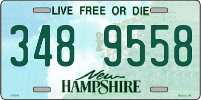 NH license plate 3489558
