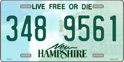 NH license plate 3489561