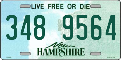 NH license plate 3489564