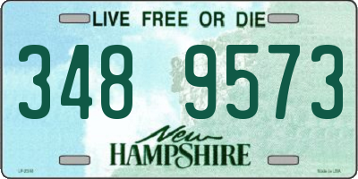 NH license plate 3489573