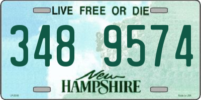 NH license plate 3489574
