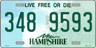 NH license plate 3489593