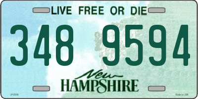 NH license plate 3489594