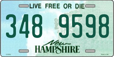 NH license plate 3489598