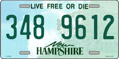 NH license plate 3489612