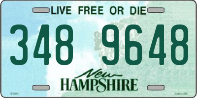 NH license plate 3489648