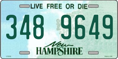 NH license plate 3489649