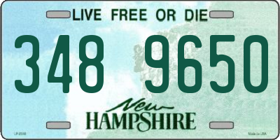 NH license plate 3489650