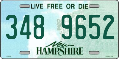 NH license plate 3489652