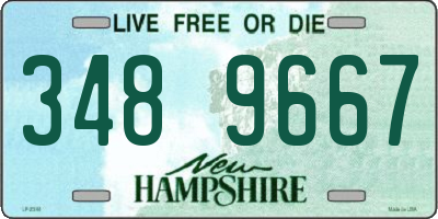 NH license plate 3489667