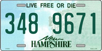 NH license plate 3489671