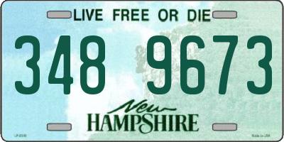 NH license plate 3489673