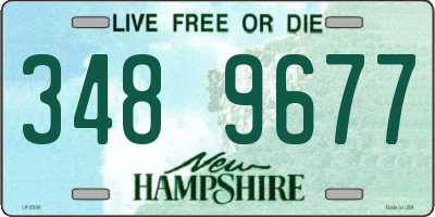 NH license plate 3489677